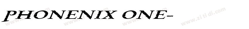PHONENIX ONE字体转换